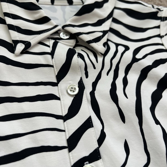 J Mclaughlin Womens Zebra Midi Belted Dress With Pockets Size XS - Picture 10 of 11